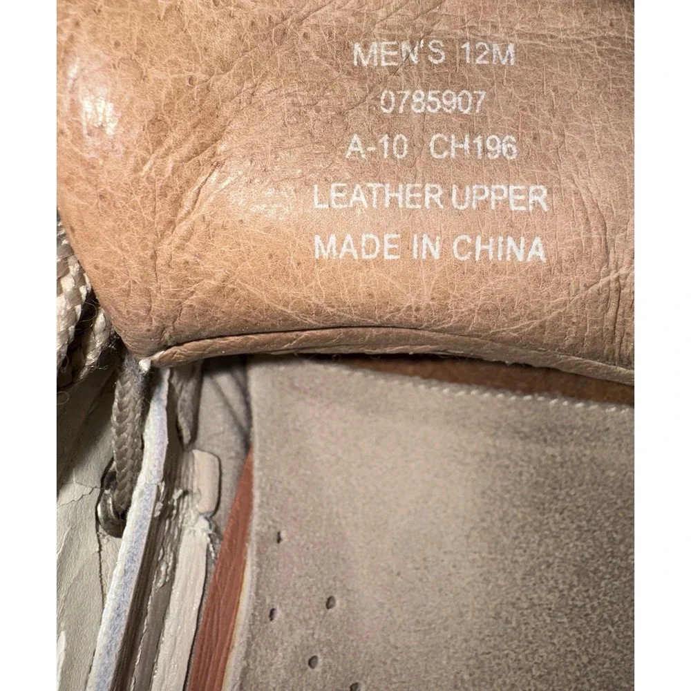 SPERRY‎ Top Sider Men's Sz 12 Tan Suede Leather Boat Shoes Billfish CH196